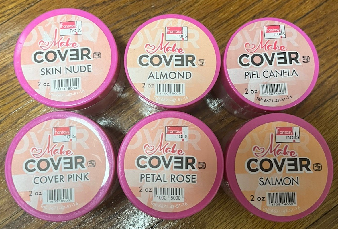 Kits De 6 Acrílicos Covers De Fantasy Nails. Cada Uno De 2 Oz
