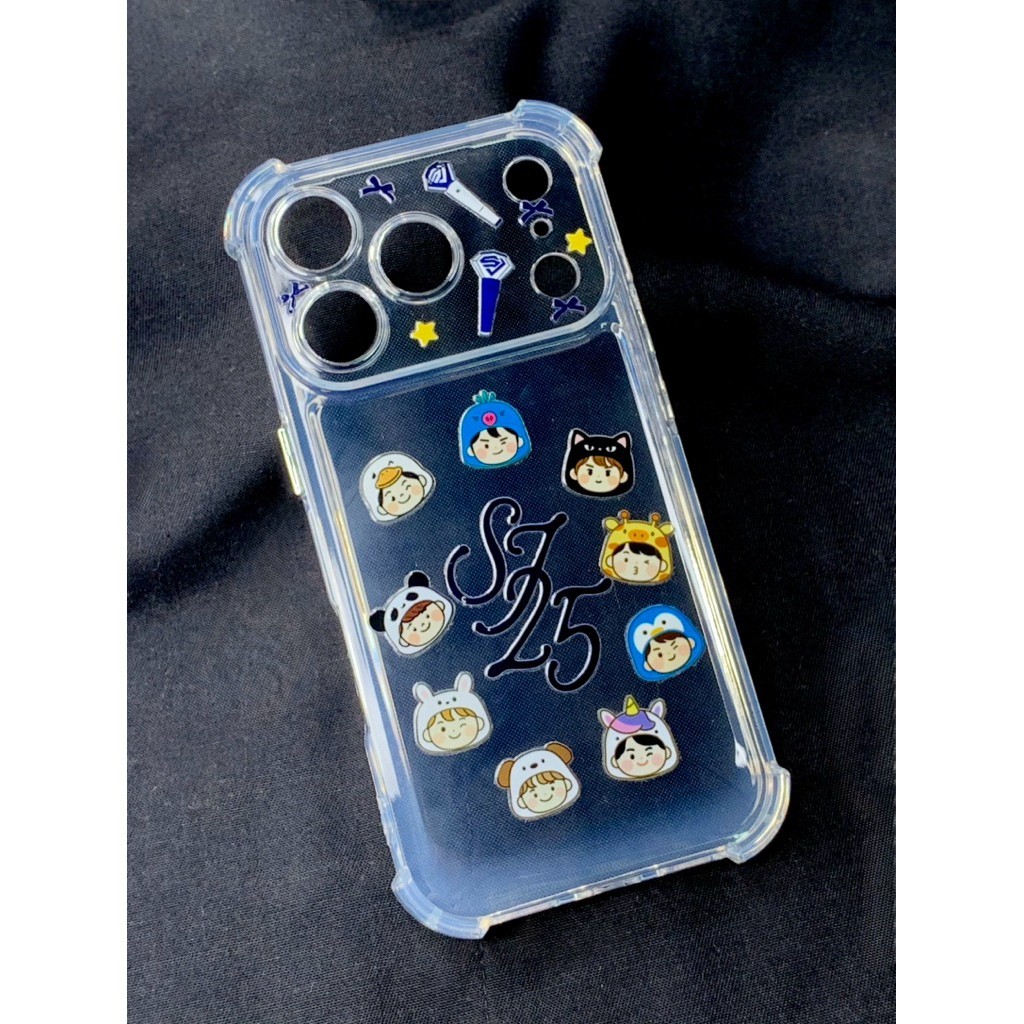 SUPER JUNIOR E.L.F. GLOBAL KPOP NAIL STICKER FAN MADE KOREA SM SAPPHIRE BLUE Z10