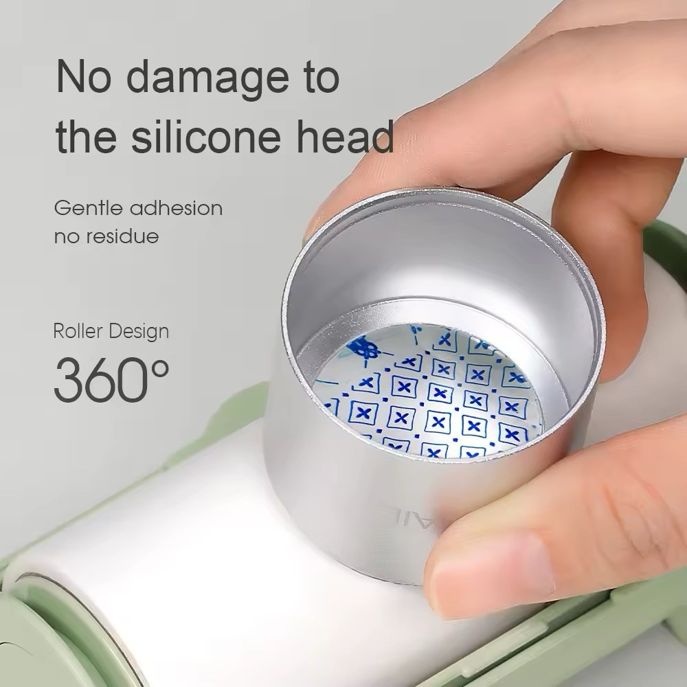 MR NAIL Nail Stamp Cleaning Tool Green Pink Black, Enclosed Dust Cover