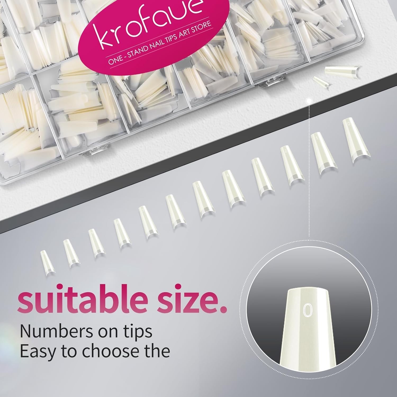 600PCS Natural Coffin Nail Tips – 12 Sizes Soft Gel Acrylic for DIY Beauty