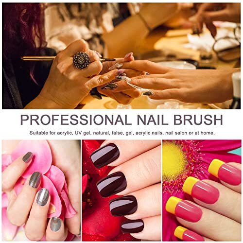 3pcs Nail Clean Up Brushes, Nail Polish Remover Nail Clean Up Brush/3pcs