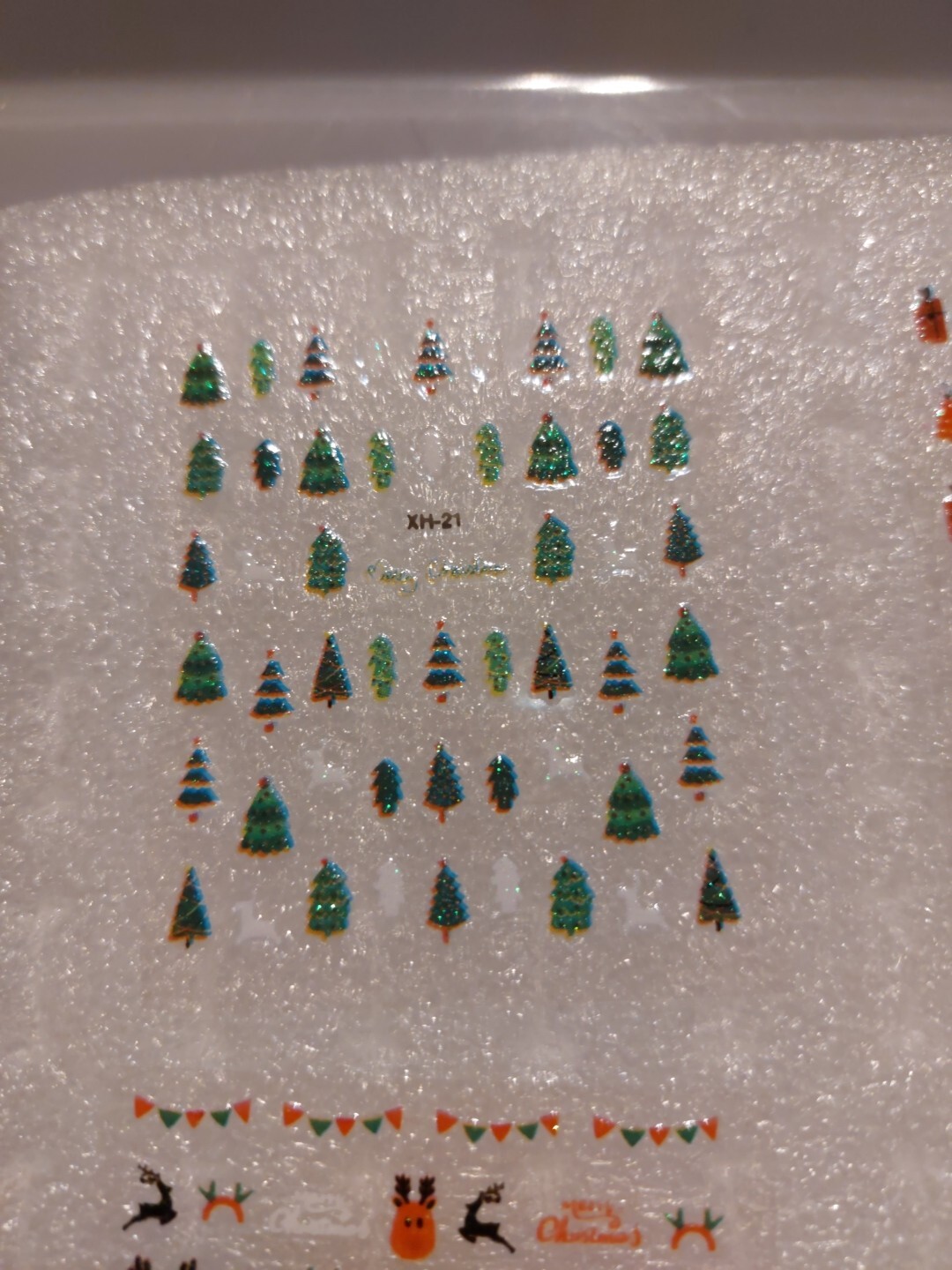 4 X Small Sheets Of Christmas Nail Art Stickers (Dn160) New