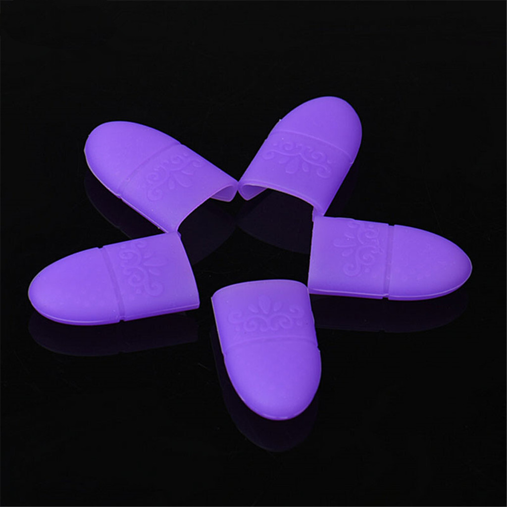 [JB] Plastic Foot Toe Nail Art Soak Off Cap Clip UV Gel Polish Remove Wrap Tool