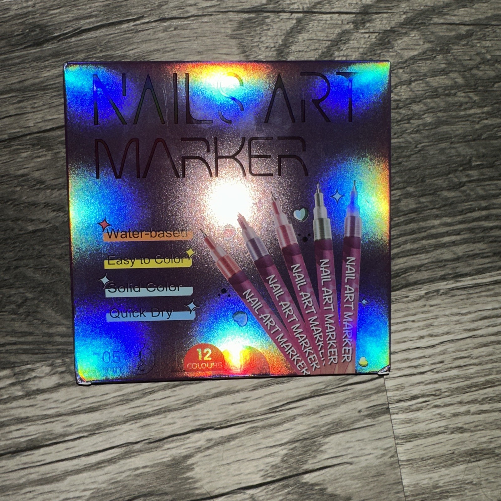 Nails Art marker 12 Colors Red Yellow Blue New!