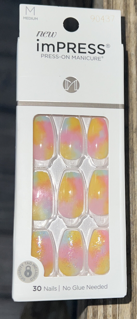 Kiss imPRESS Press-On💅Medium Length Nails CANDY🍬SYRUP&YOUNG💕LOVE{30Nails Ea}
