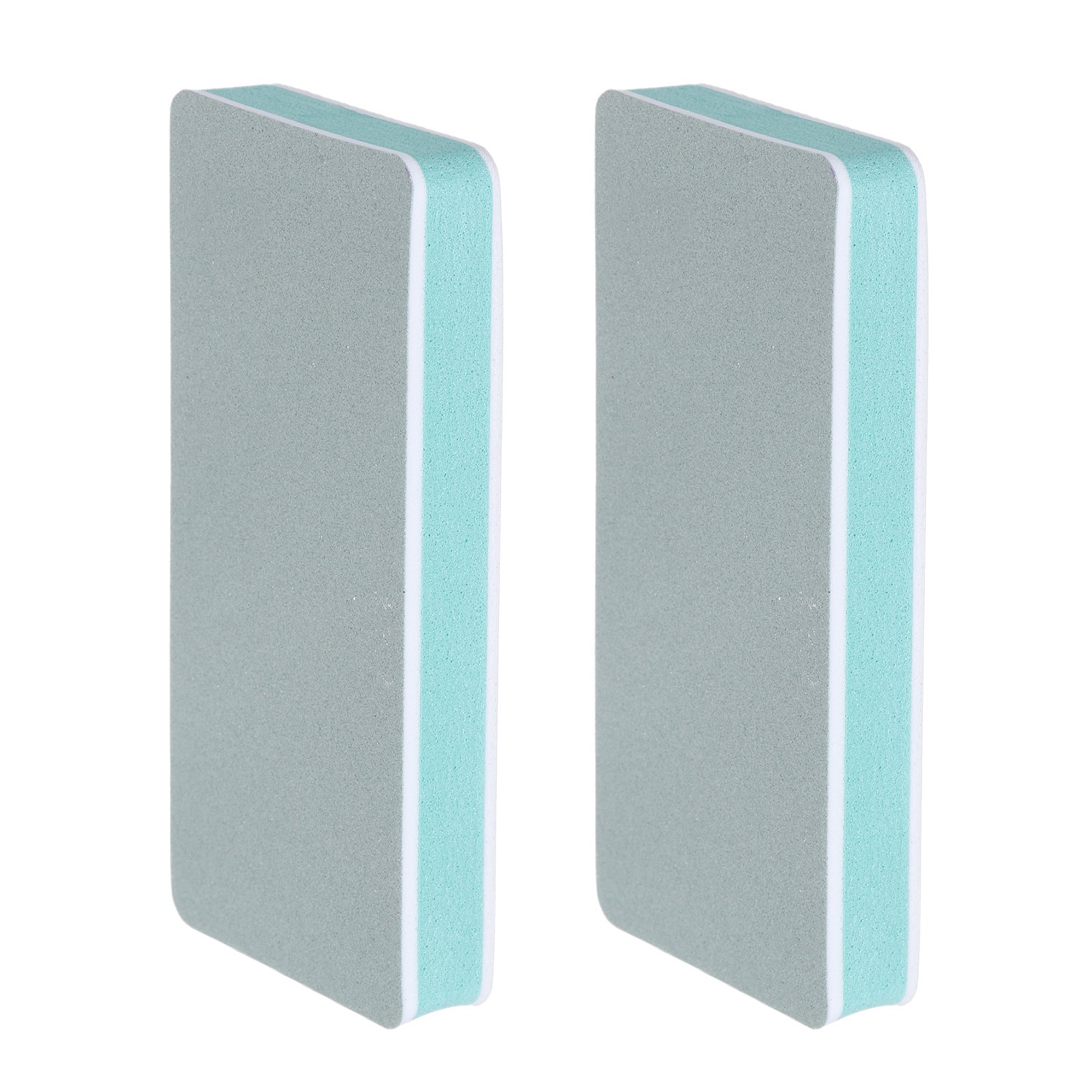 2pcs Nail Buffer Block 600/3000 Grit Nail File for Nail Buffing, White/Green