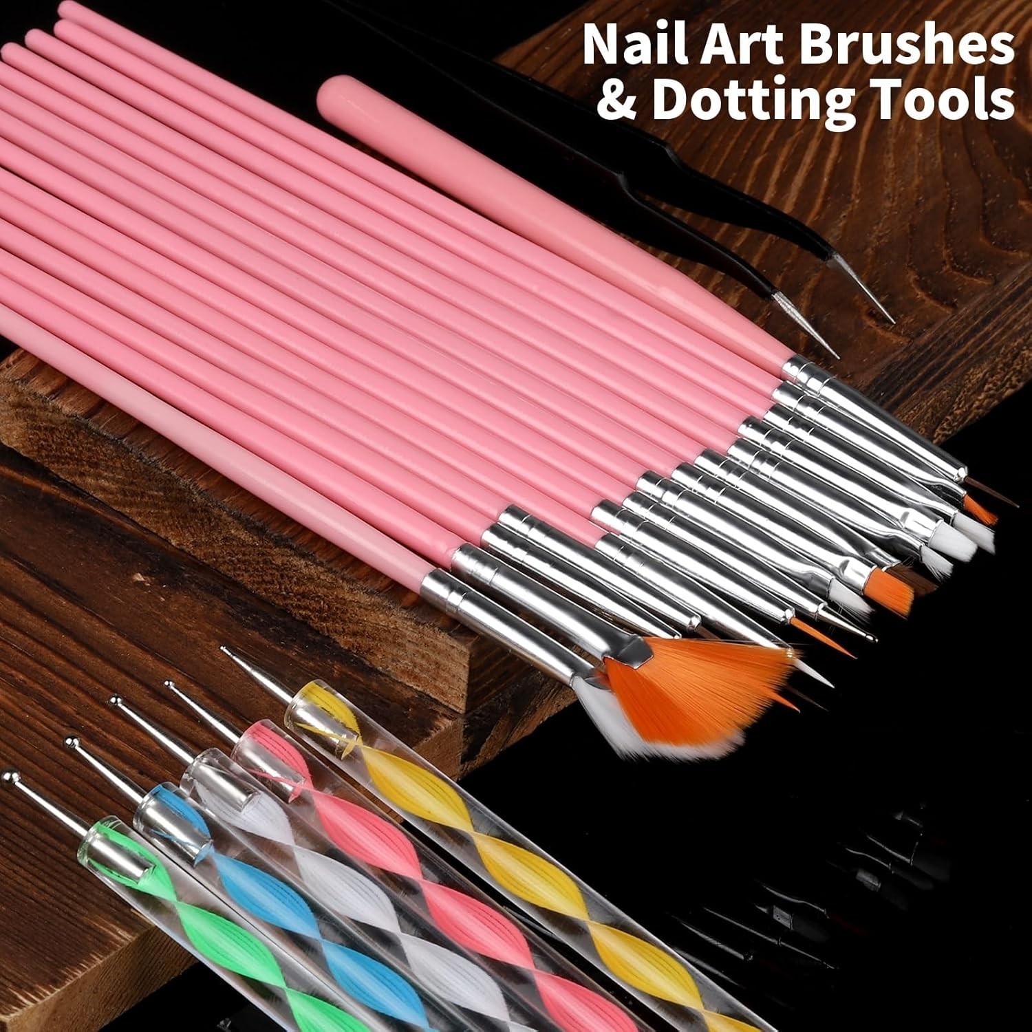 Kit de decoración de uñas, kit de uñas acrílicas, herramientas para uñas con pun