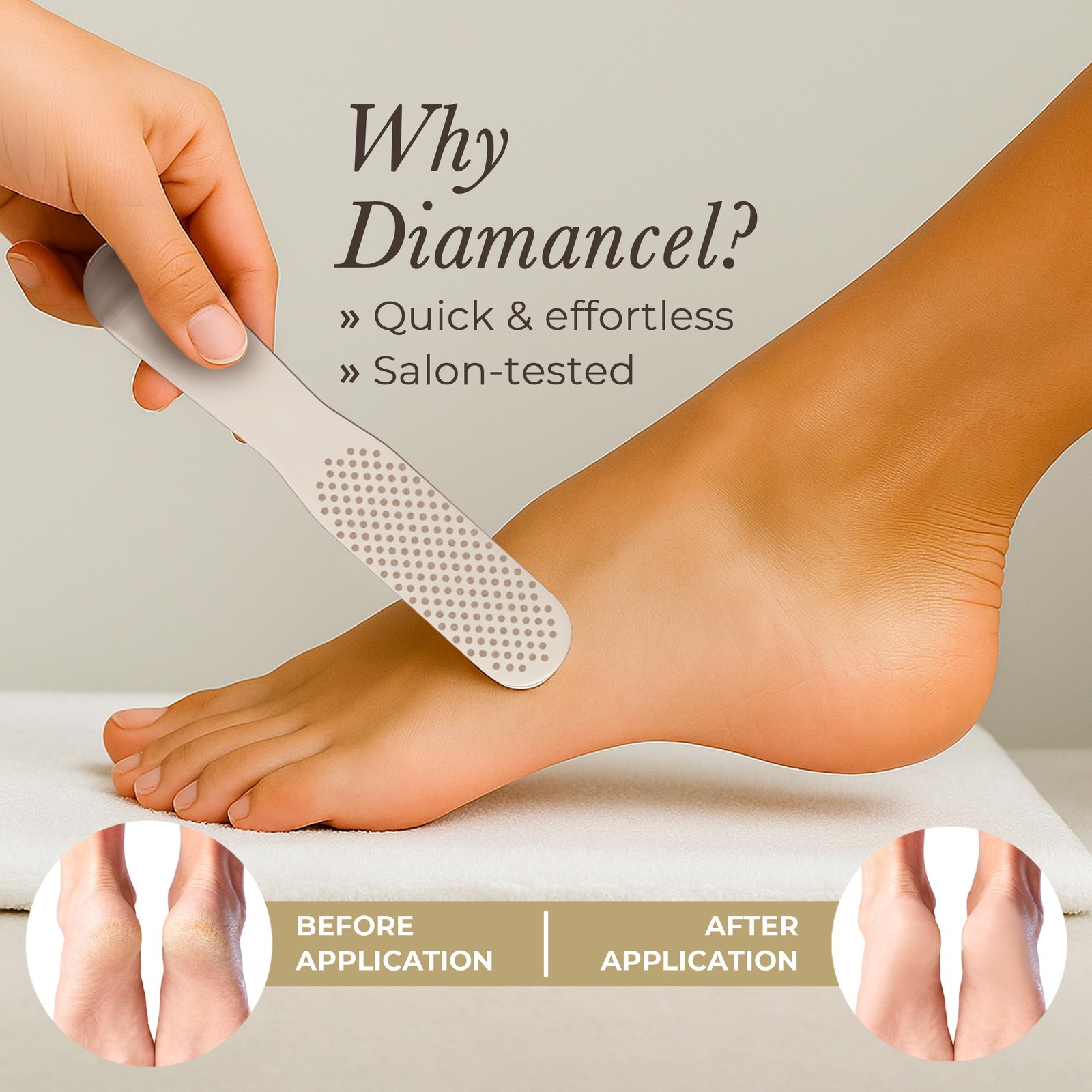 Diamancel Luxury Diamond Foot Callus File Rasp & Buffer – Canadian Profess