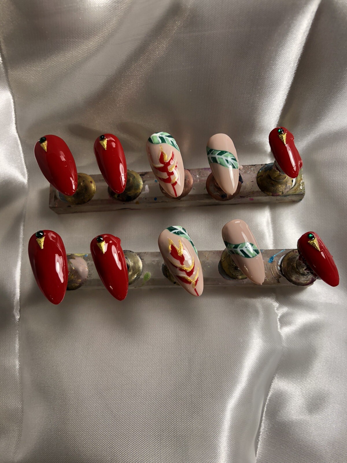 Z Nailz! Gorgeous Set of Handcrafted/Homemade Press On Nails