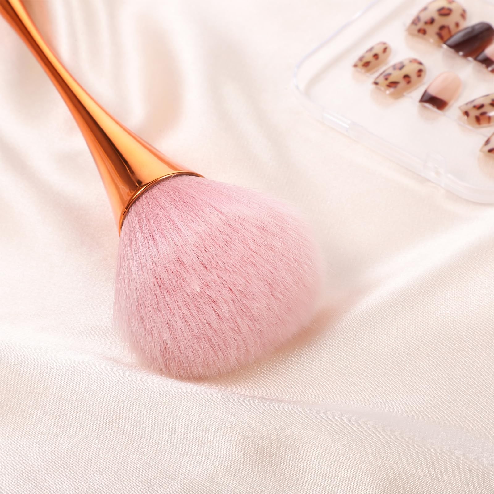 3 Pcs Nail Art Dust Brush Acrylic Brush Loose Nail Cosmetics Brush for Nail Dust