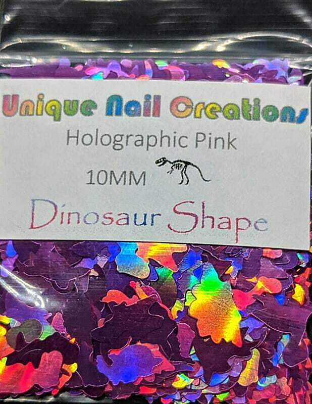 DINOSAUR SHAPE GLITTER U Choose~Nail•Acrylic•Gel•Body Art•Face•Festival•Resin