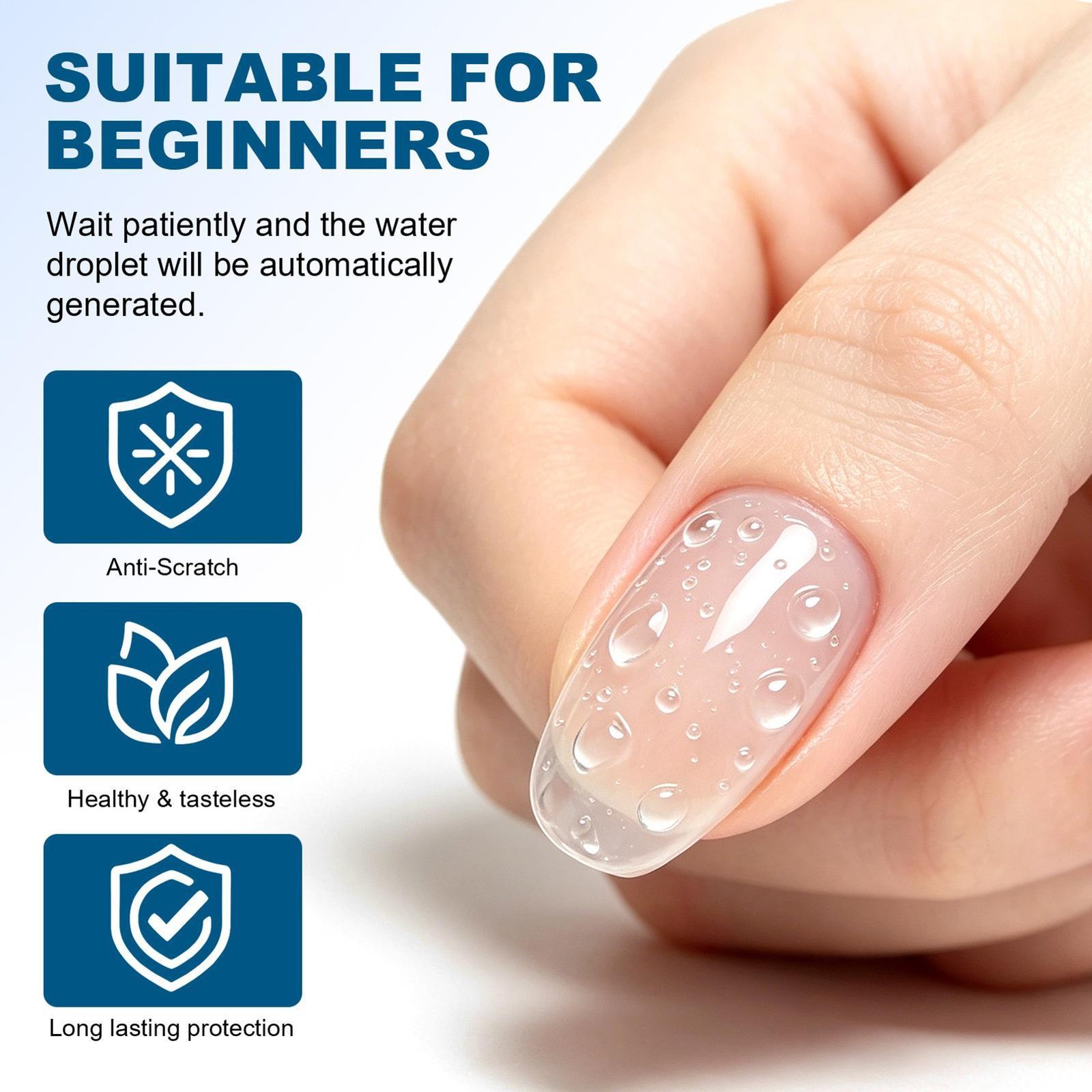 Water Droplet Top Coat Water Drop Gel Nail Polish Clear Sculpting Gel Nail Art