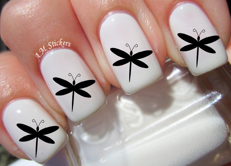 Dragonfly Nail Art Stickers Transfers Decals Set of 36 – A1062