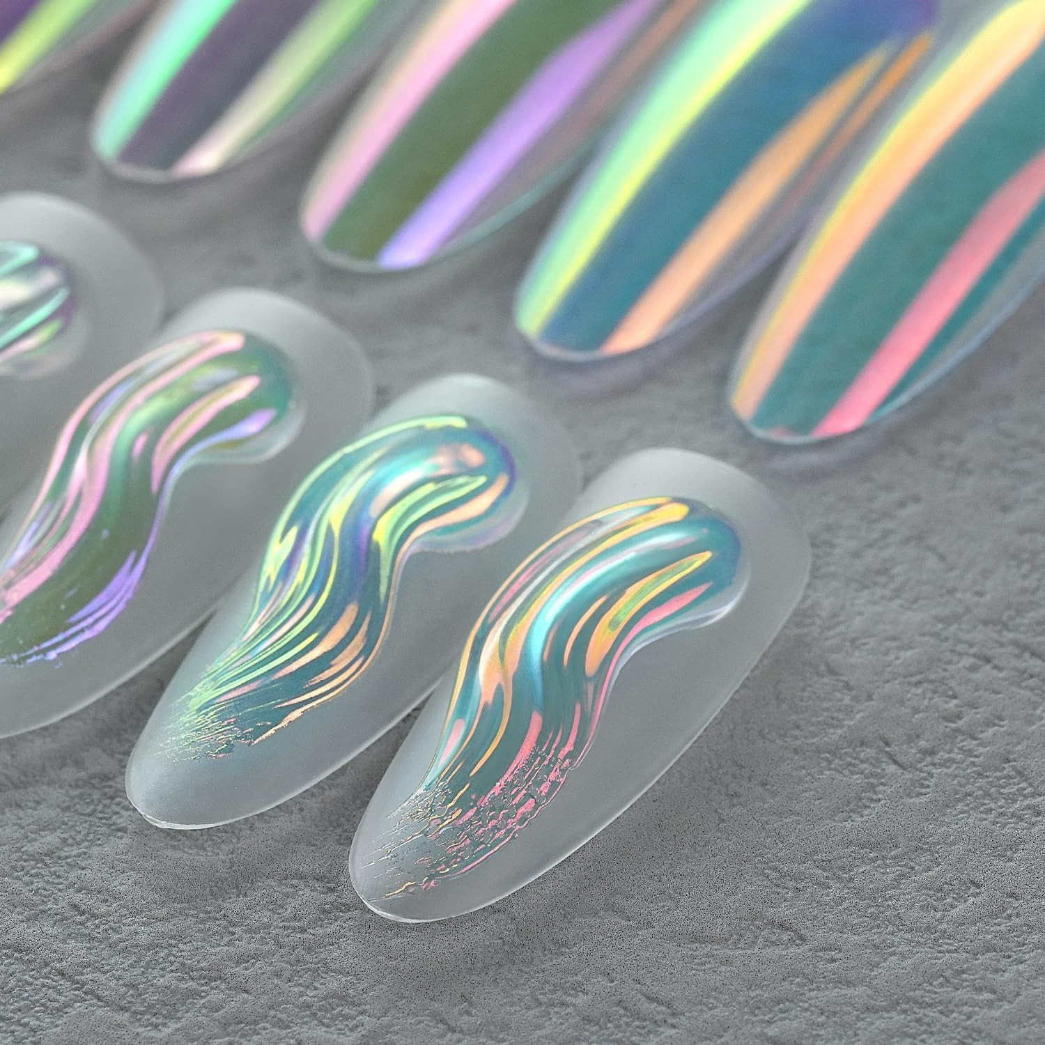 GleamTap Cushion Aurora Chrome – Nail Art Glitter