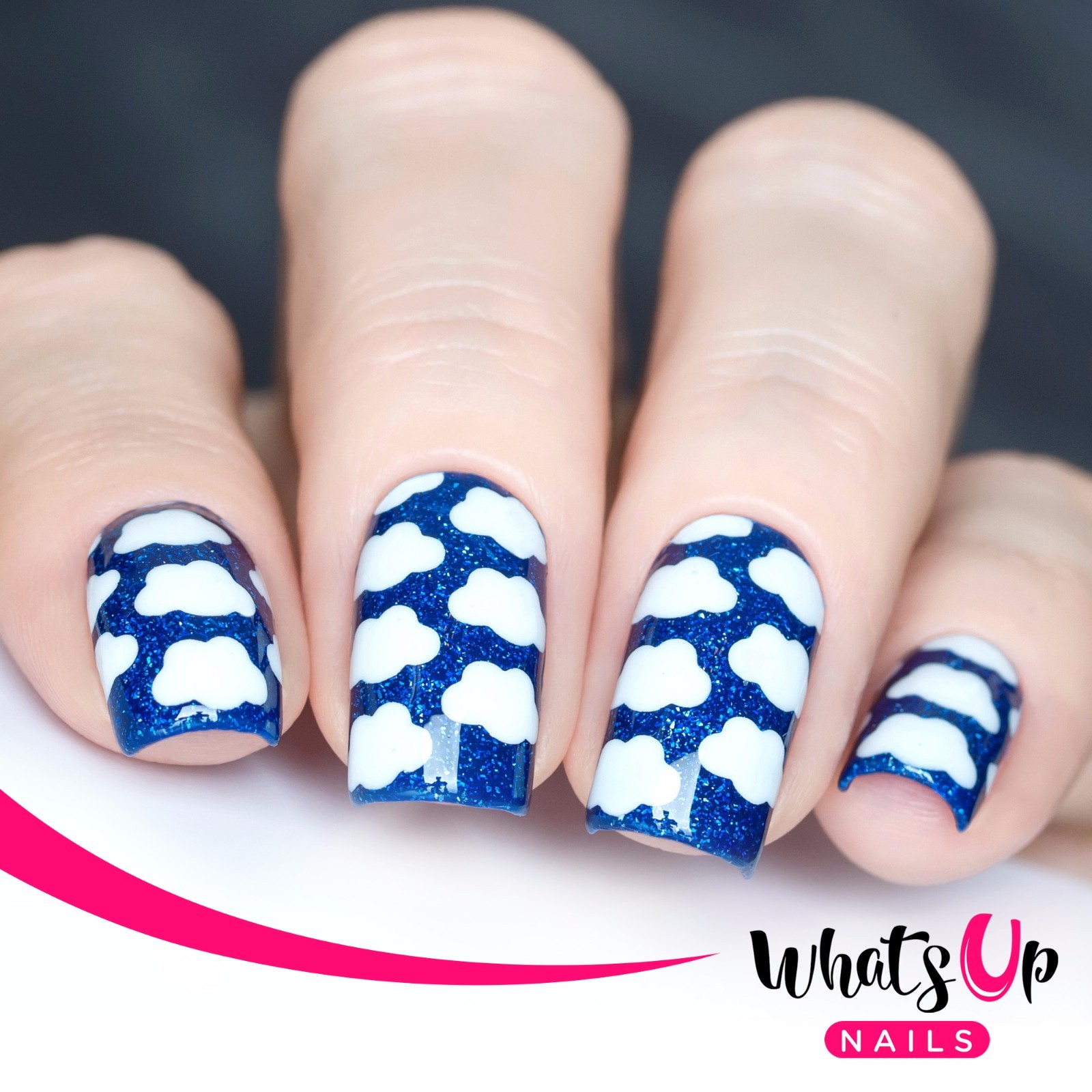 Clouds Stencils for Nails, Nail Stickers, Nail Art, Nail Vinyls