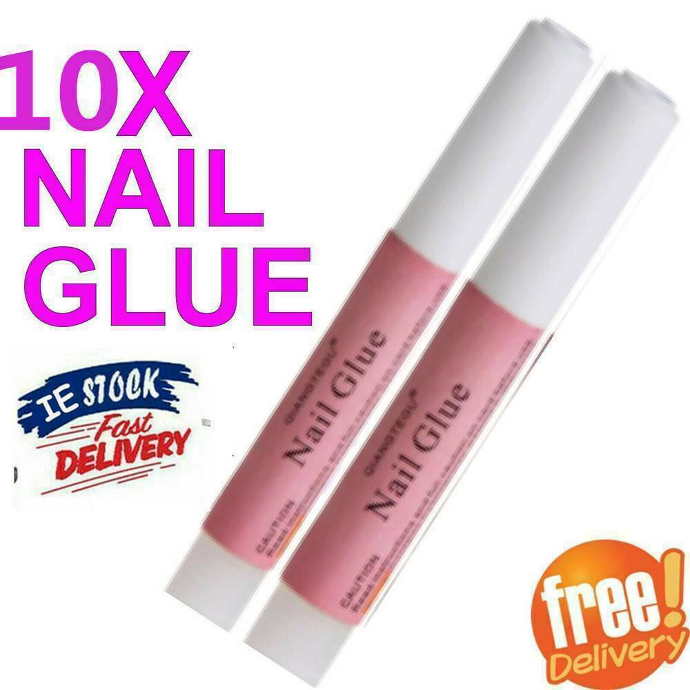 10 PCS Nail Tip Glue Super Bond For Acrylic Nails Strong Adhesive Manicure Tools