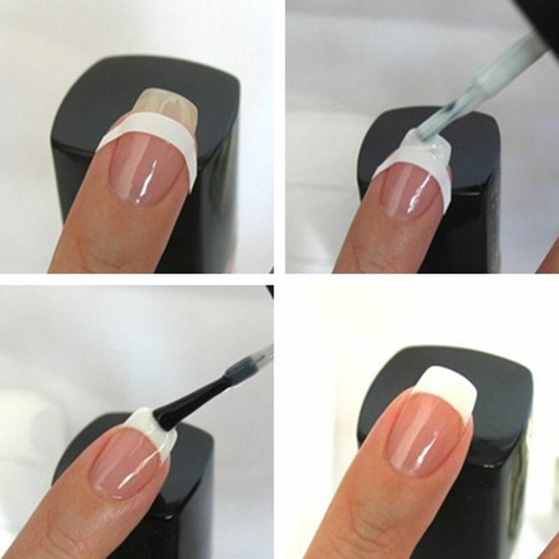 5 pk French Tip Guides Sticker Manicure Stripe Edge Nail Art Toes Decoration DIY