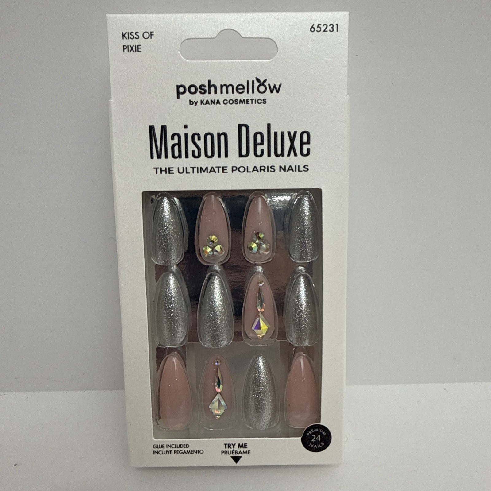 Poshmellow Maison Deluxe 24 Nails Glue Included – Kiss Of Pixie #65232
