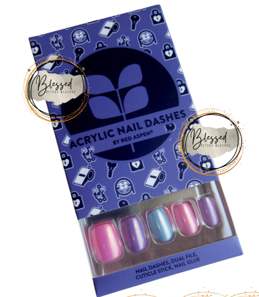 Red Aspen Press On Nails-EXCLUSIVE I’m a Player, Nadia Acrylic Squoval