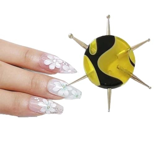 1Pc Nail Dotting Pen Handle Nail Salon Disc Nail Drill Point Nail Art Dotter