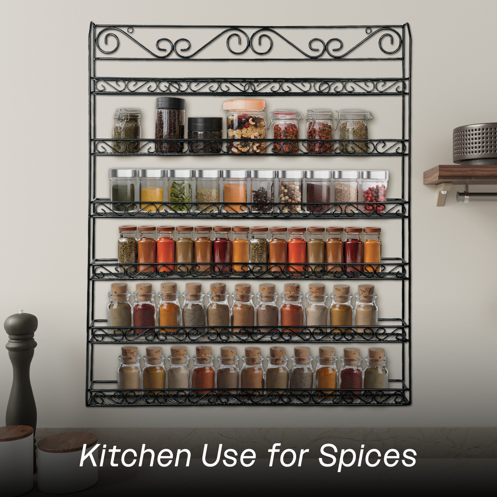 Metal Wire Nail Polish Display Organizer Wall Rack (Hold 90 to 100 Bottles) USA