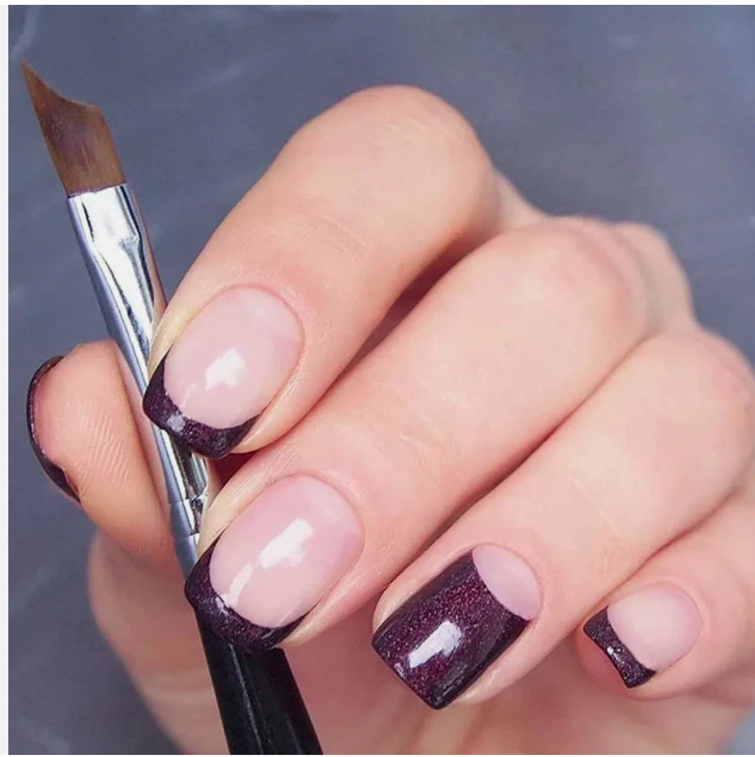 Drawing Brush Nail Art Tool Smile Half Moon Shape French Nail Painting UV Gel UK