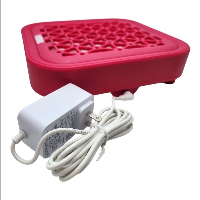 KmaxShip Nail Dust Collector 4500RPM Vacuum Strong Suction Salon Desktop Pink