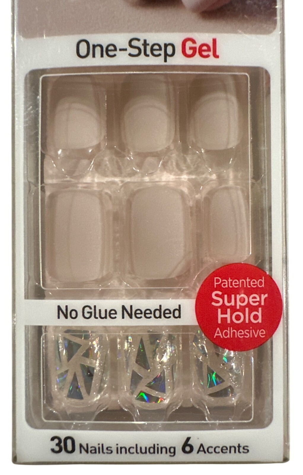 Kiss Impress 30 Gel Press-On Nails ONE SHINE DAY Short Squoval Matte + Glossy