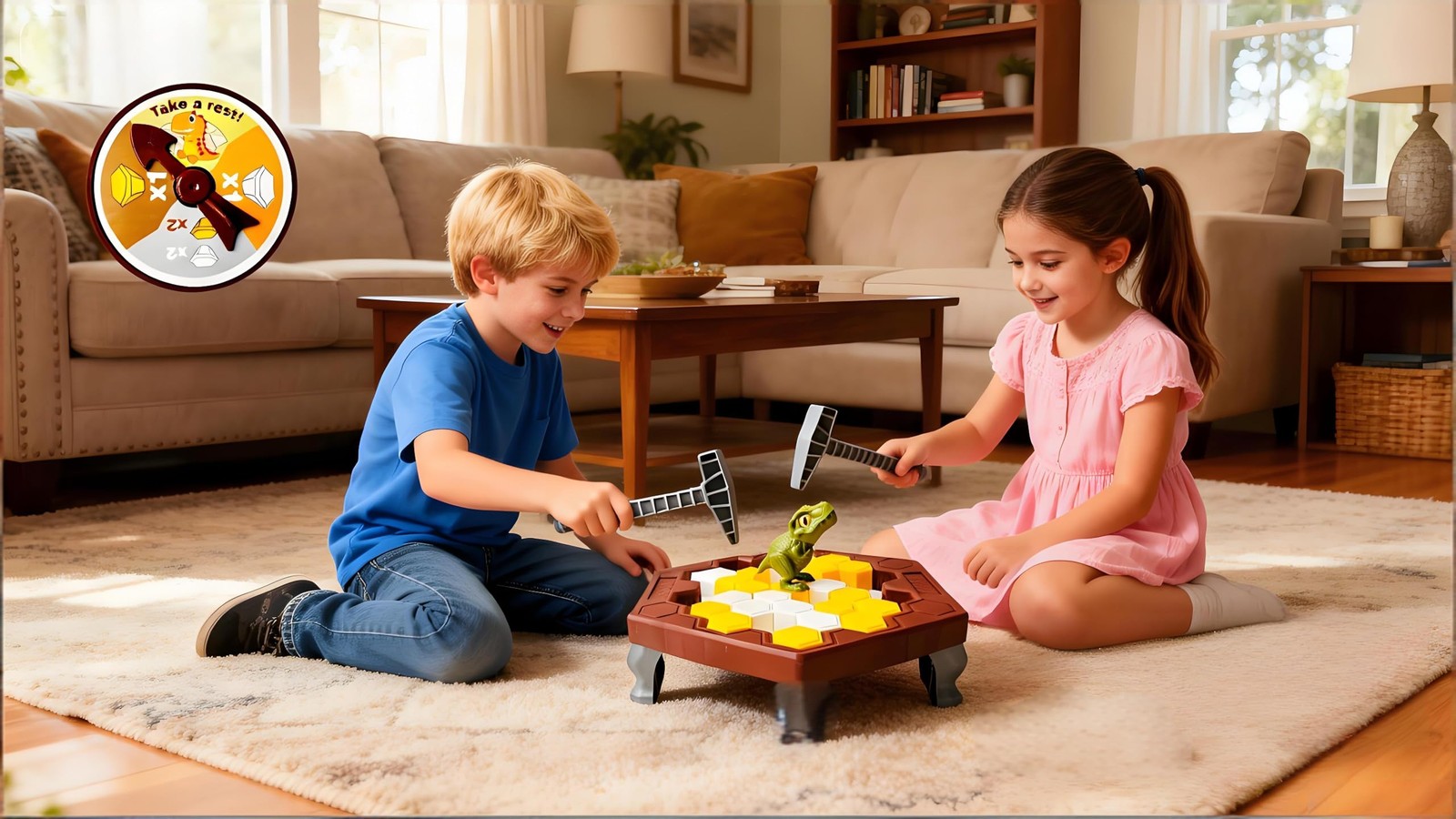 Save Dinosaur Break Ice Board Game for Kids Ages 4-8 – Trap Ice…