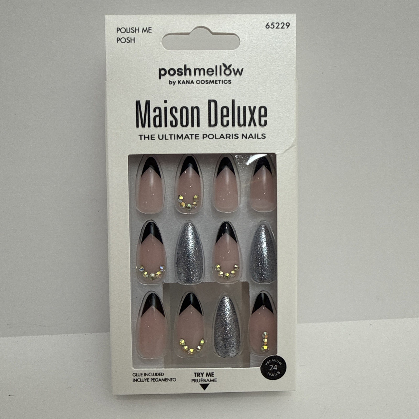 Poshmellow Maison Deluxe 24 Nails Glue Included – Polish Me Posh #65229