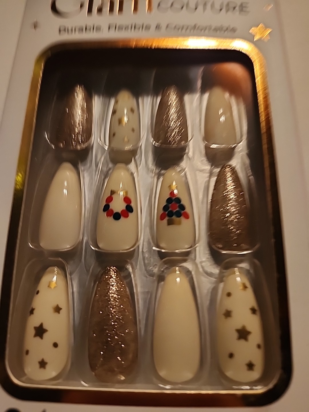 Cala Glam Couture Nails Size Medium 87791 Nails File Cuticle Stick And Glue NIP
