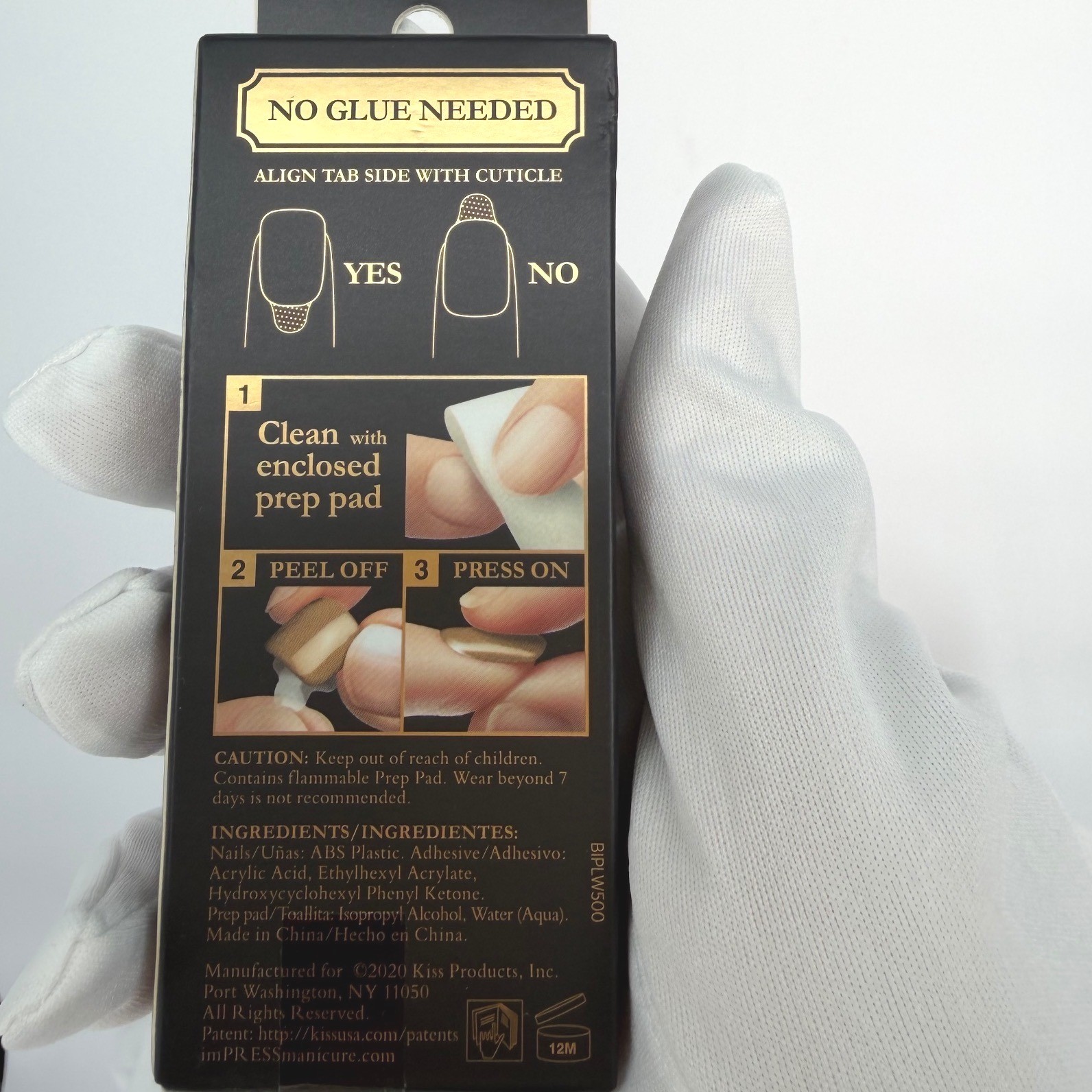 imPRESS Couture Collection Press On Manicure 30 Nails 12 Accents Luxurious 93-32