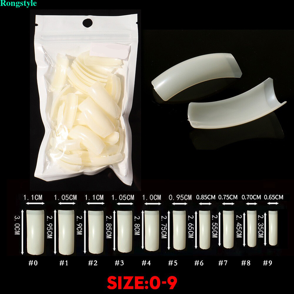 Extra-curve Hawk Nail Tips – Acrylic Half Cover Nails Manicure Accessorie 500pcs