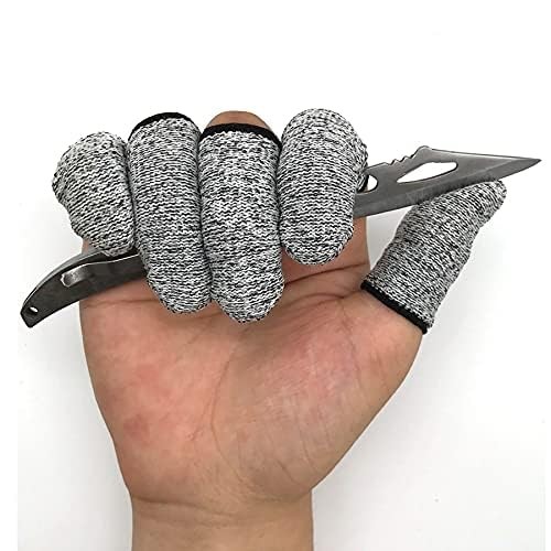 Finger Cots Cut Resistant Protector Finger Covers for Kitchen, Work Reusable