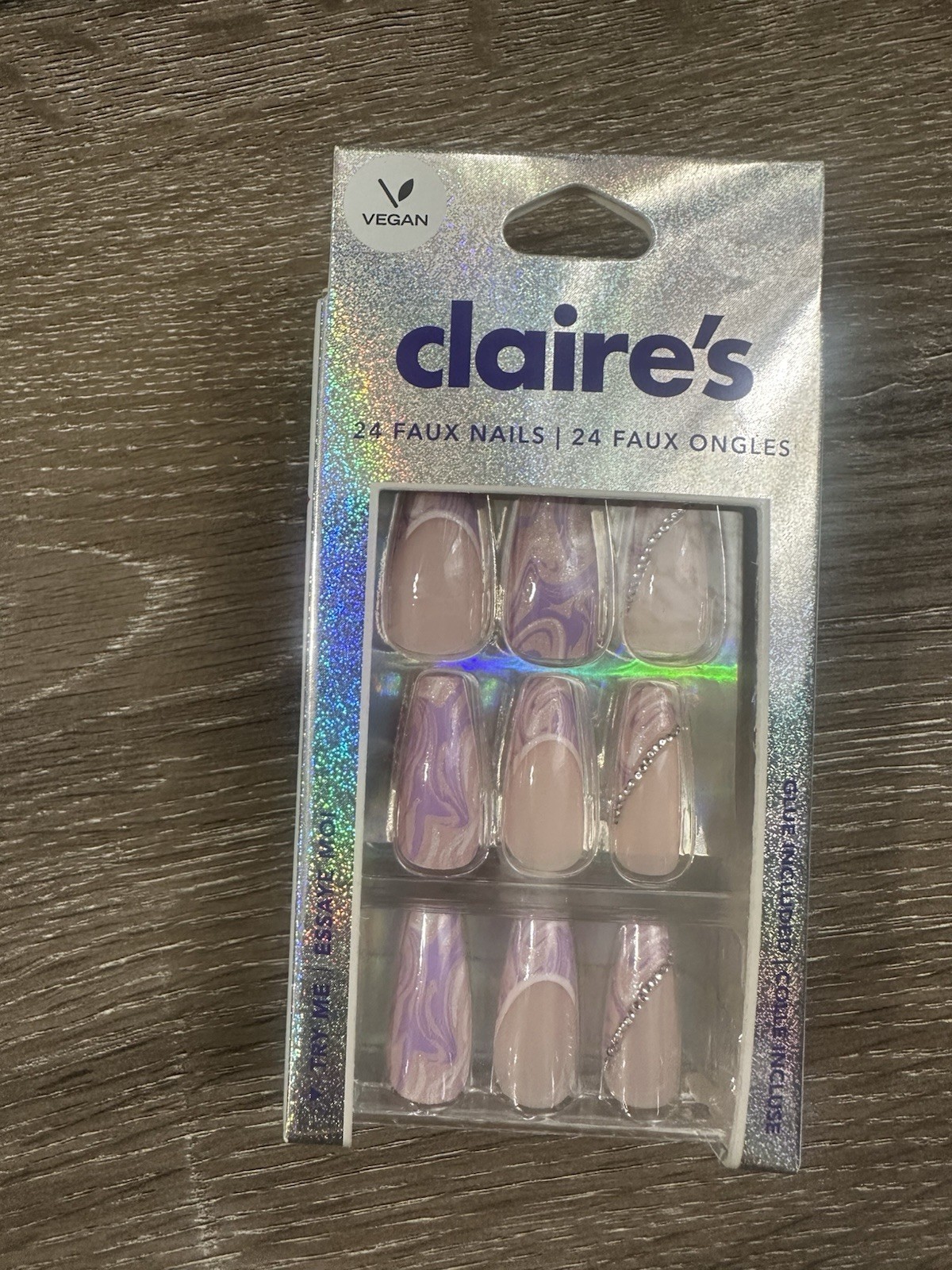 Claire’s Faux Nails. 💅 24 Nails In Each set Plus Glue. New!