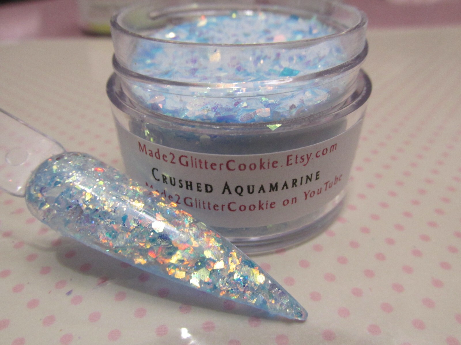 Glitter Flakes Crushed Jewels nail art set