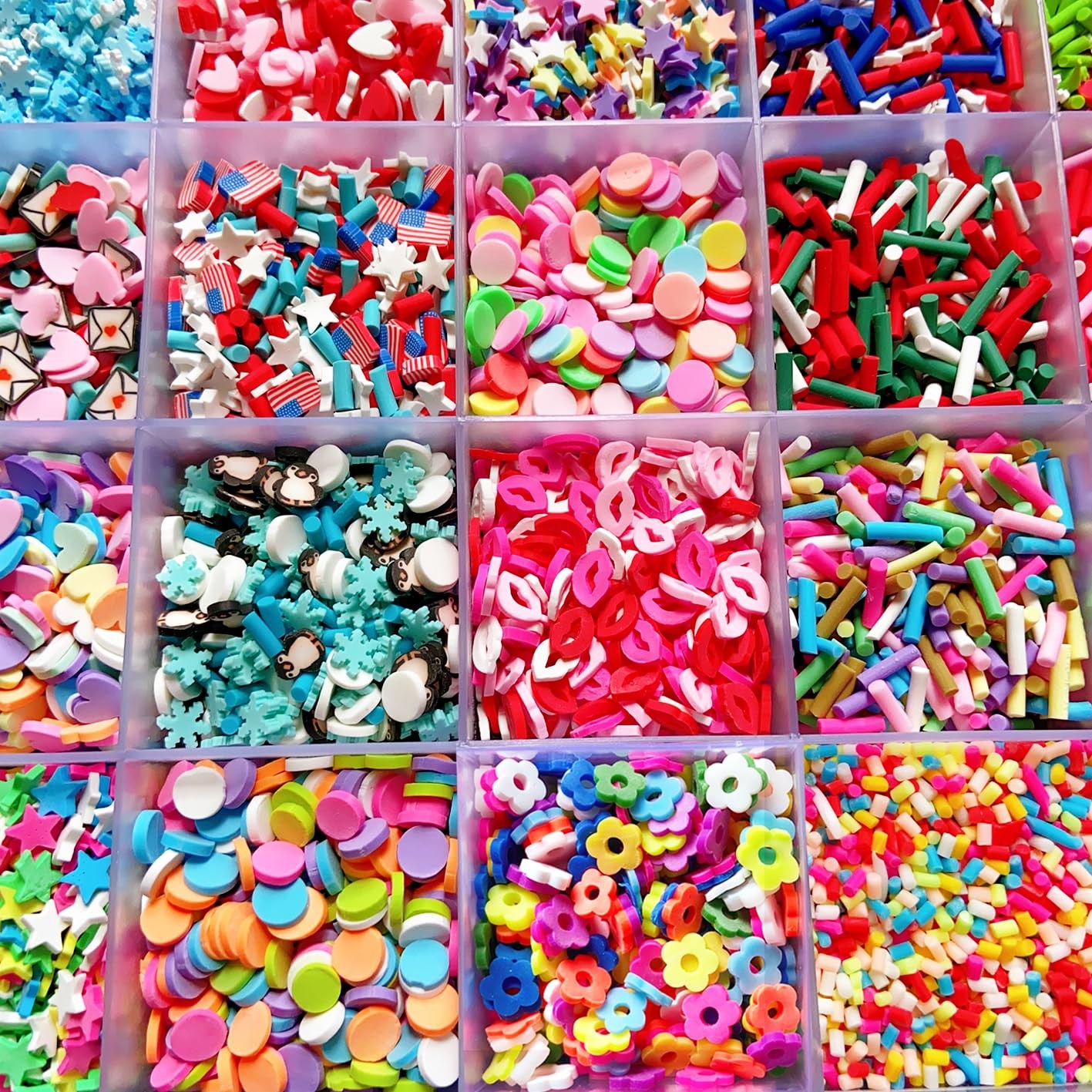 EHOPE Fake Sprinkles 220G Polymer Clay Slices Candy Small, 28 Styles