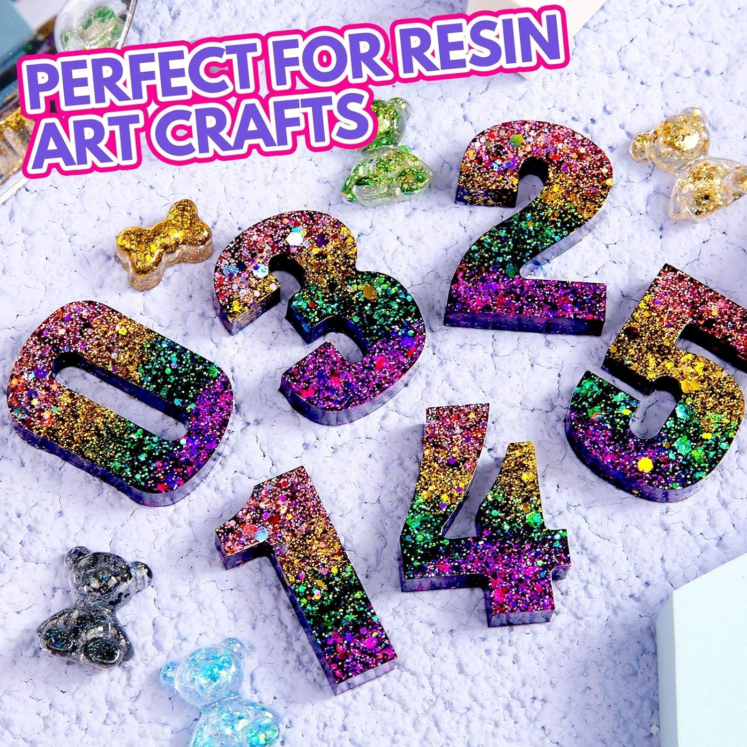 Holographic Chunky Glitter 15 Colors Craft Glitter for Resin Nail Body 5 Mixing