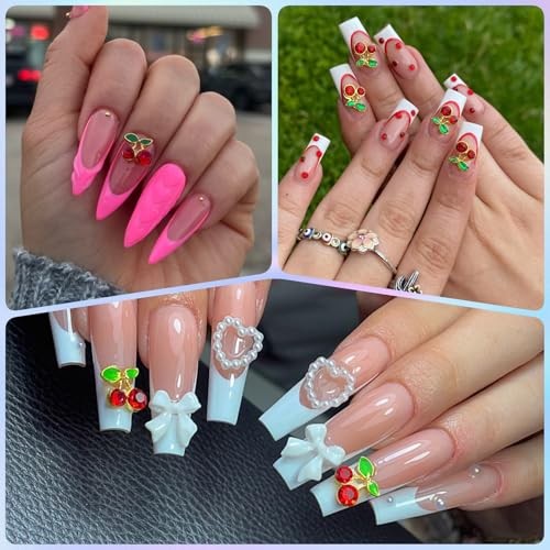100Pcs Nail Charms and Gems Charms for Nails Design Charms for 100 Pcs Gold
