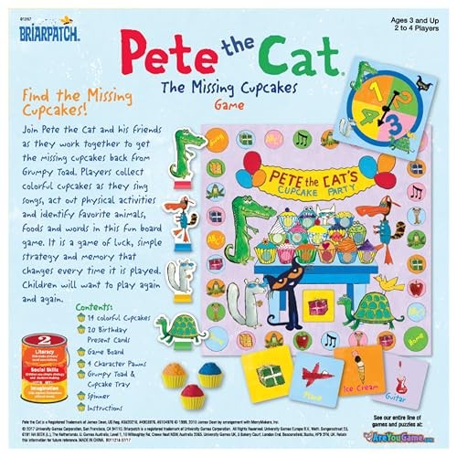 Briarpatch Pete the Cat The Missing Cupcakes Game, Fans of Small, Multi