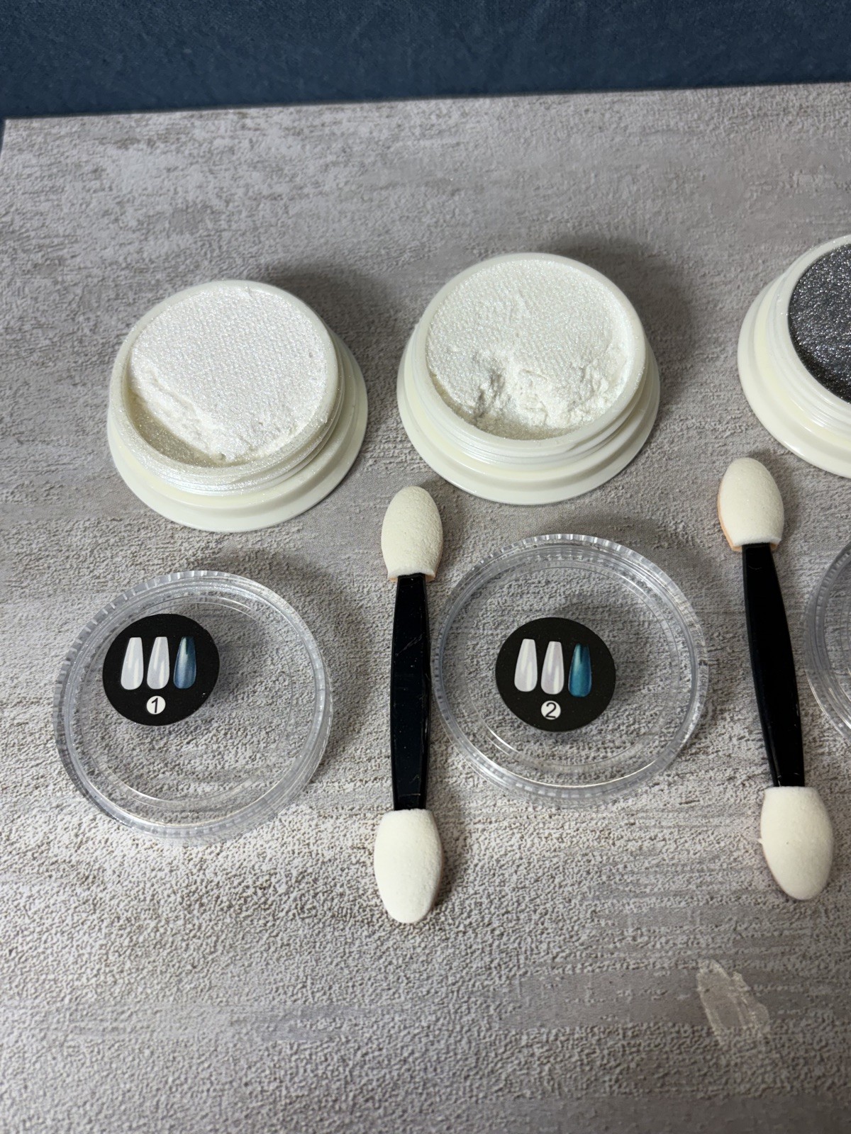 Artdone Chrome Nail Powder Set – Aurora Mermaid Pigment, 1g x 4,