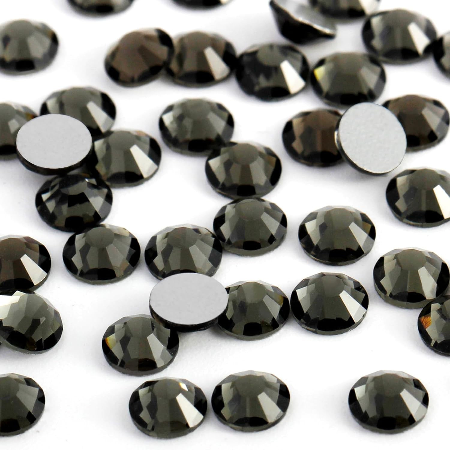 2000PCS SS20 Flatback Rhinestones | 12-Facet Diamond-Cut Glass Gems for Nail Art