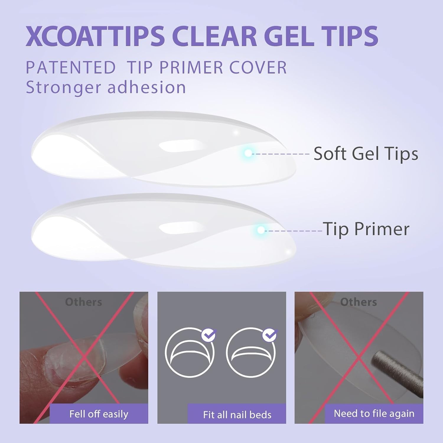 Salon-quality Matte Soft Gel Nail Tips – Easy Soak Off & Pre-shaped Convenience