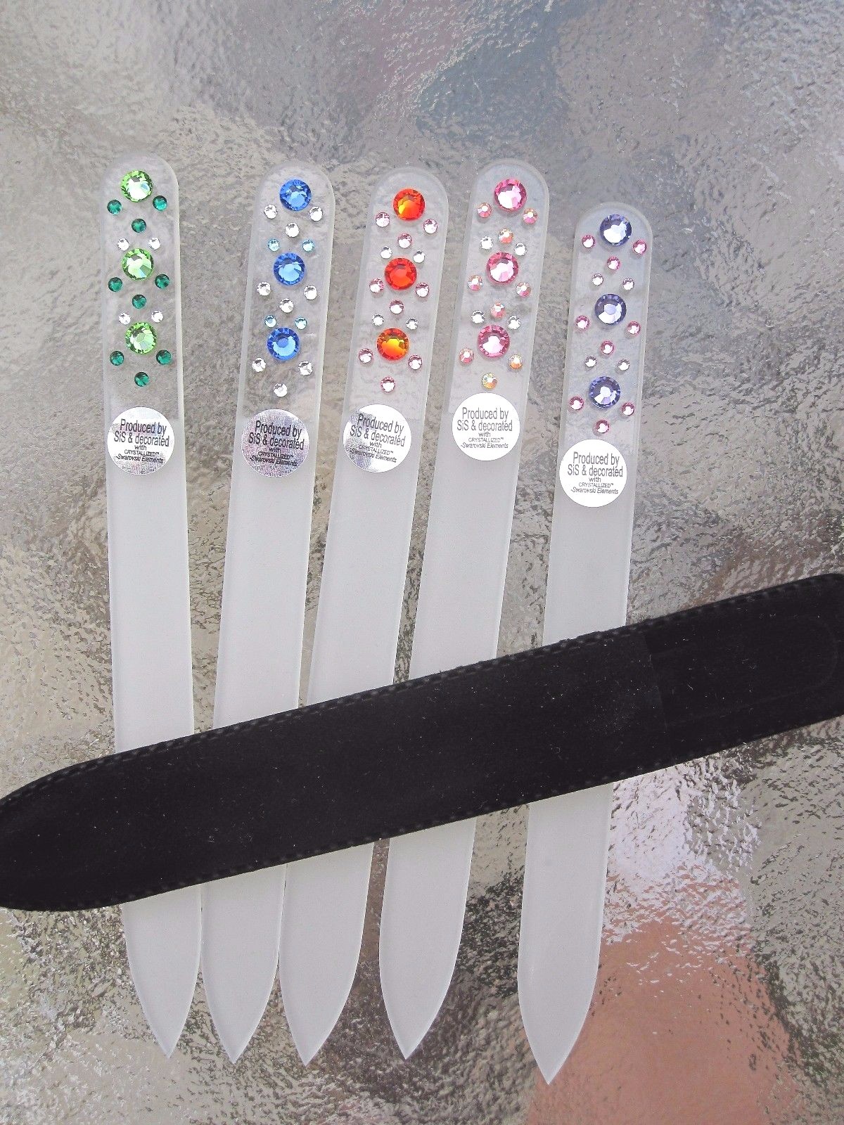 Mont Bleu Crystal Glass Nail File Constellation 5 1/2″ using Swarovski Crystals