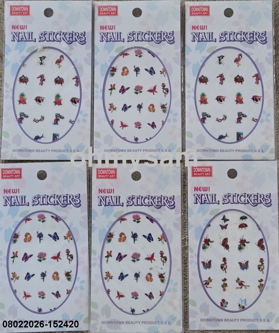 CLOSEOUT 6+4 NEW CARD STICKER NAIL ART MULTI DES & STYLE MANI PEDI KOREA EZ2APPL