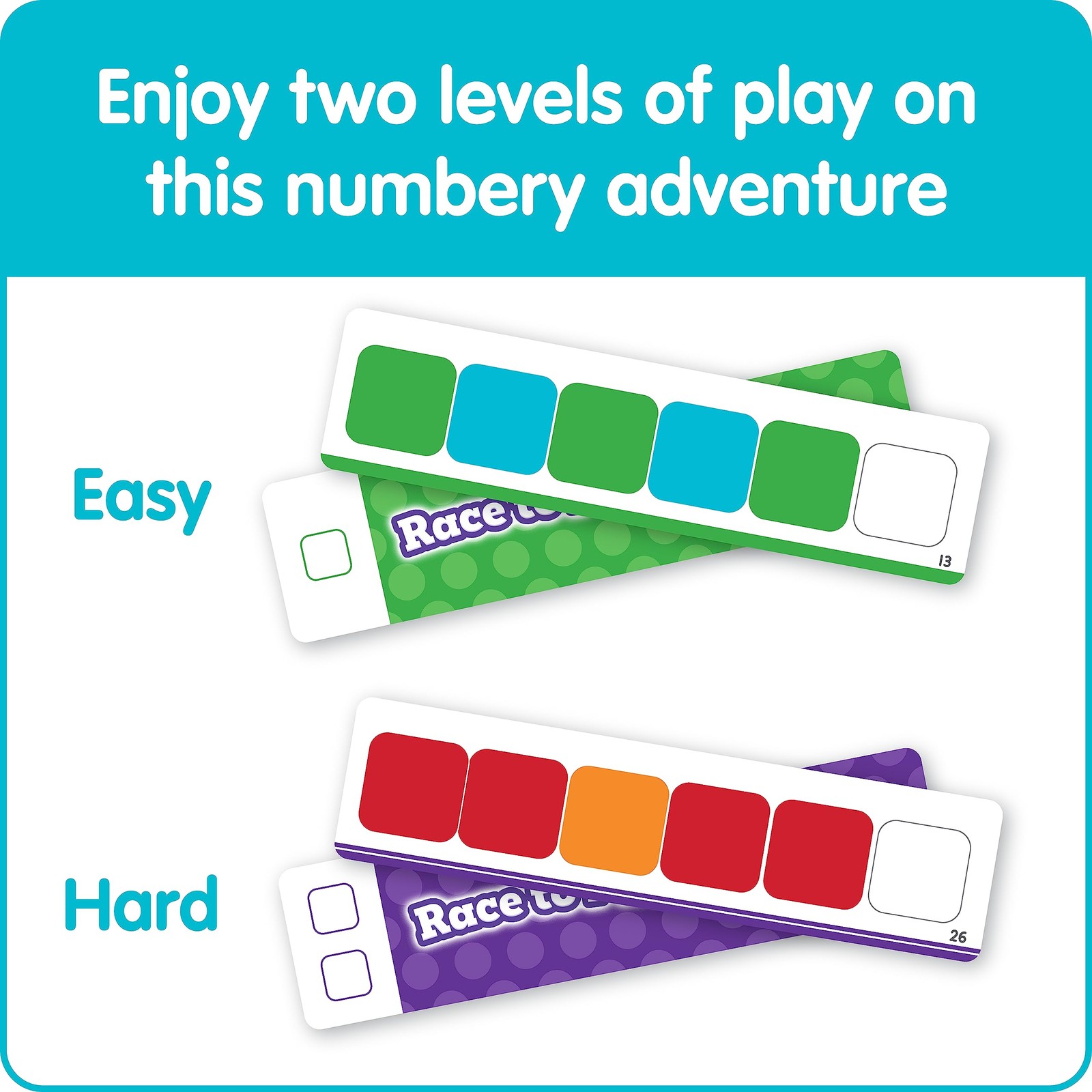 hand2mind Numberblocks Race to Pattern Palace! Board Game, Multiple Colors