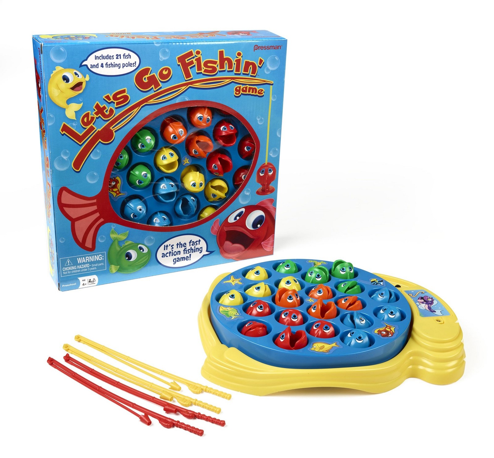 Let’s Go Fishin’ Game by Pressman – The Original One Size, Multicolor