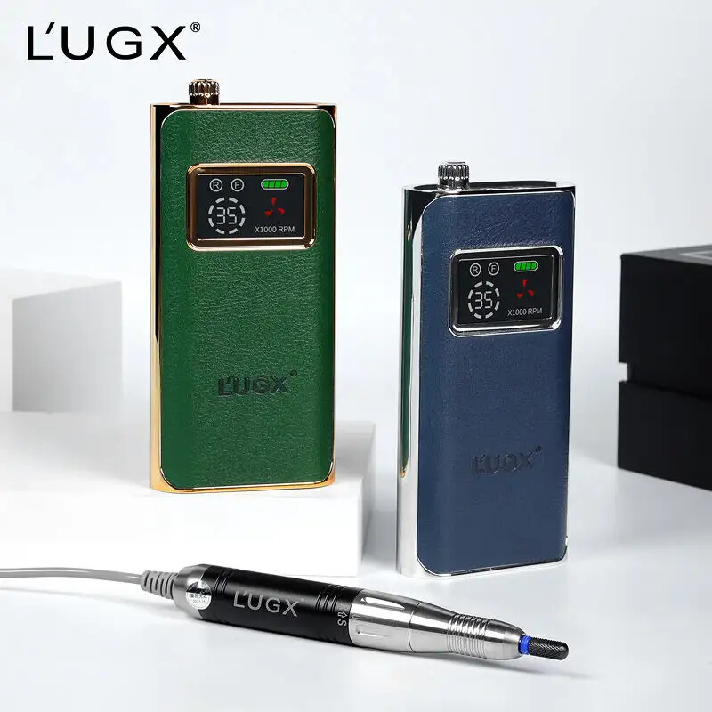 L’UGX Nail Drill Electric File NEW model Microfiber Leather cordless Nail Drill