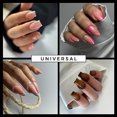 Dual Nail Forms UNIVERSAL SQUARE Extension Structure Poly nail gel Full Cover…