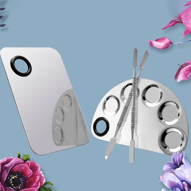 Makeup Mixer Nail Art Polish Mixing Plate Foundation Eyeshadow Mixer Palette